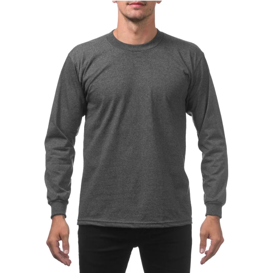 Pro Club Men's Heavyweight Cotton Long Sleeve T-Shirt